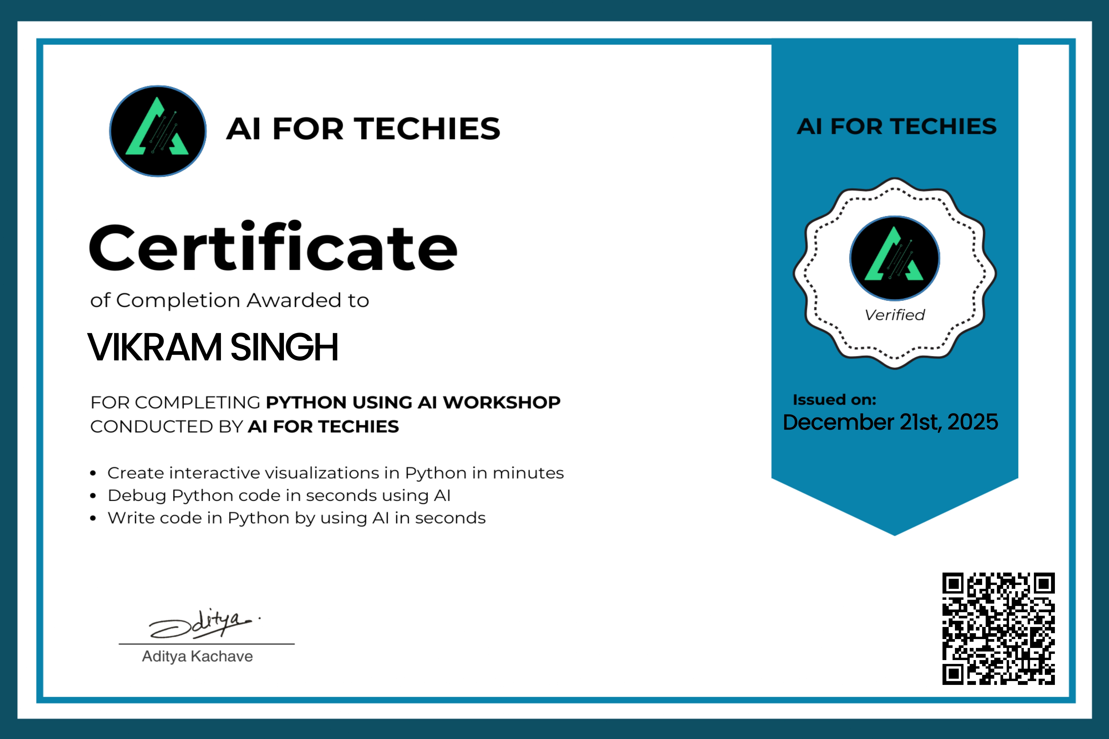 Workshop of Python with AI